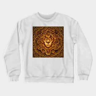 Lion Mandala Zentangle Crewneck Sweatshirt